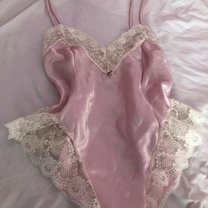 Baby pink lingerie